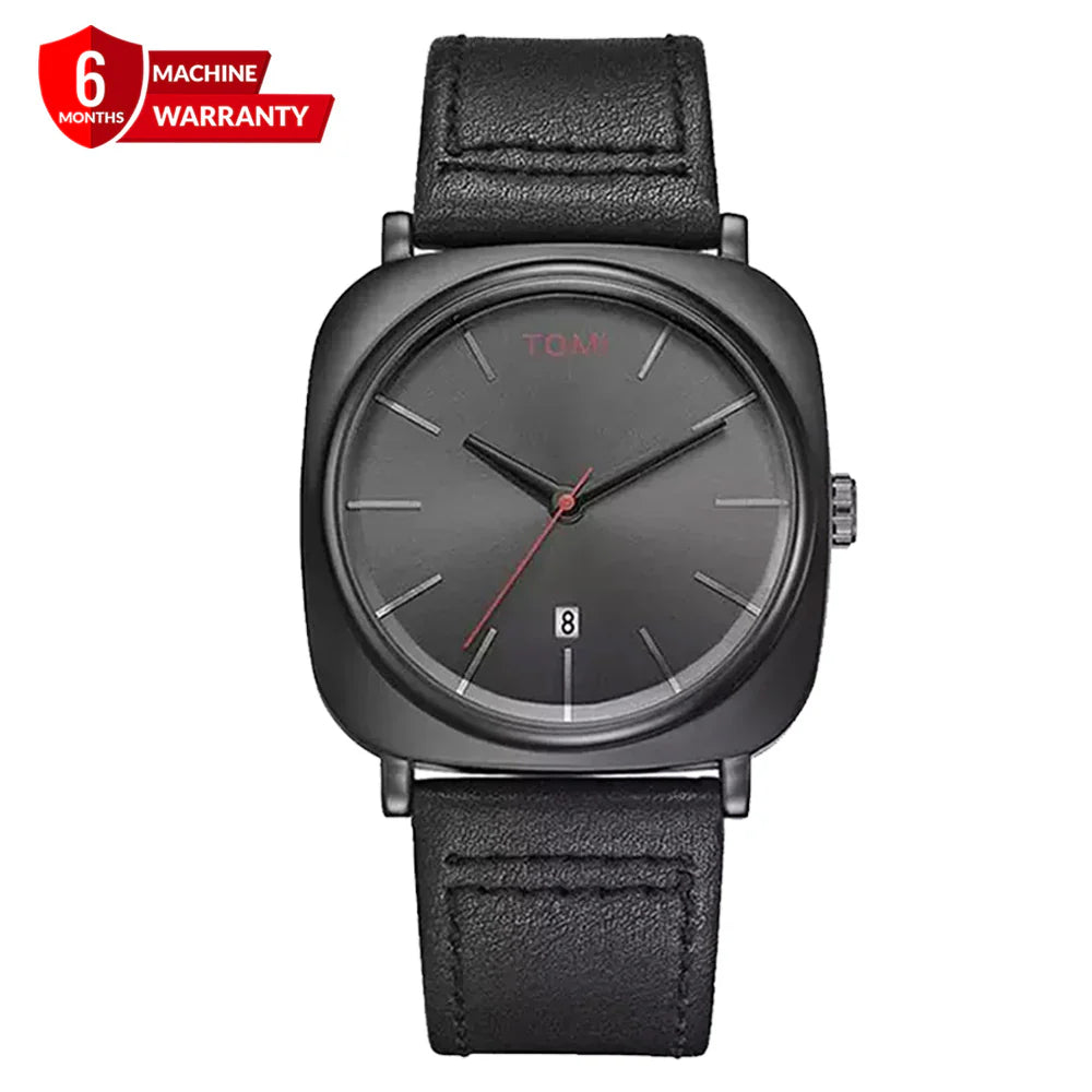 TOMI T-084 Quartz Date Business Class Strap Watch